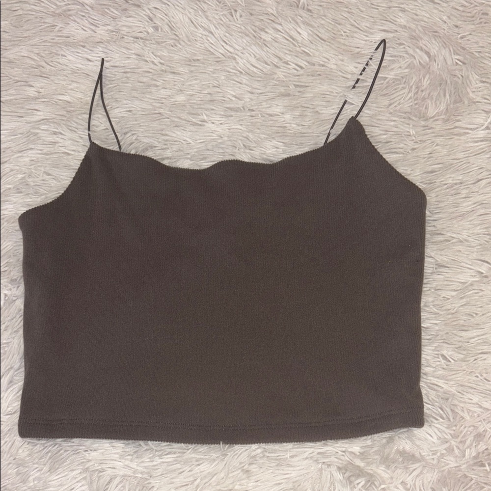 Target Black Fitted Crop Camisole Top